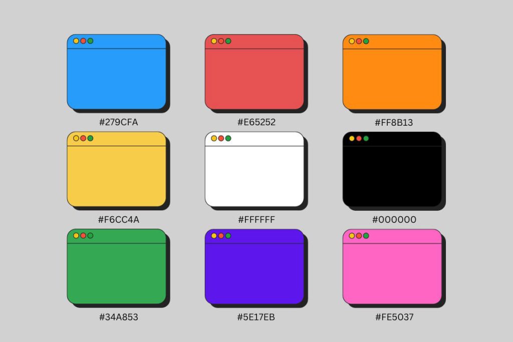 UI Solid Color Plates